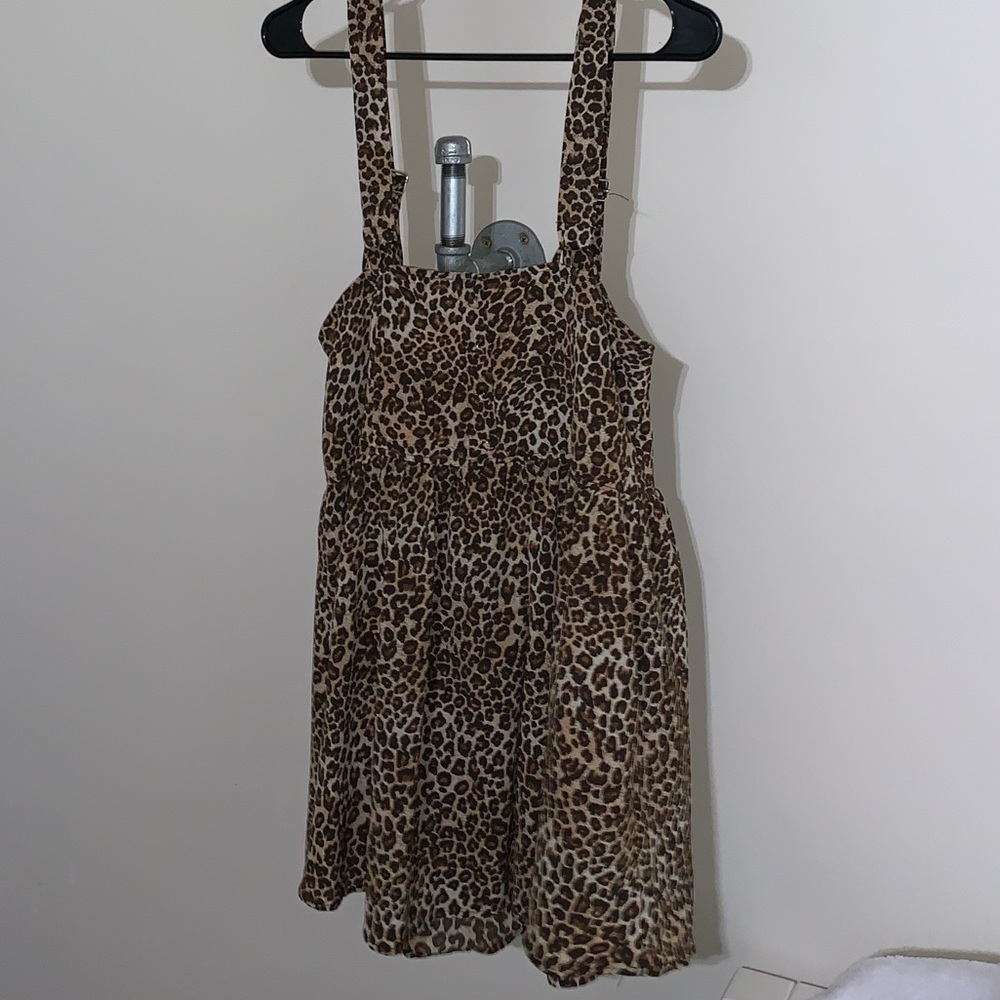 Leopard  print mini dress